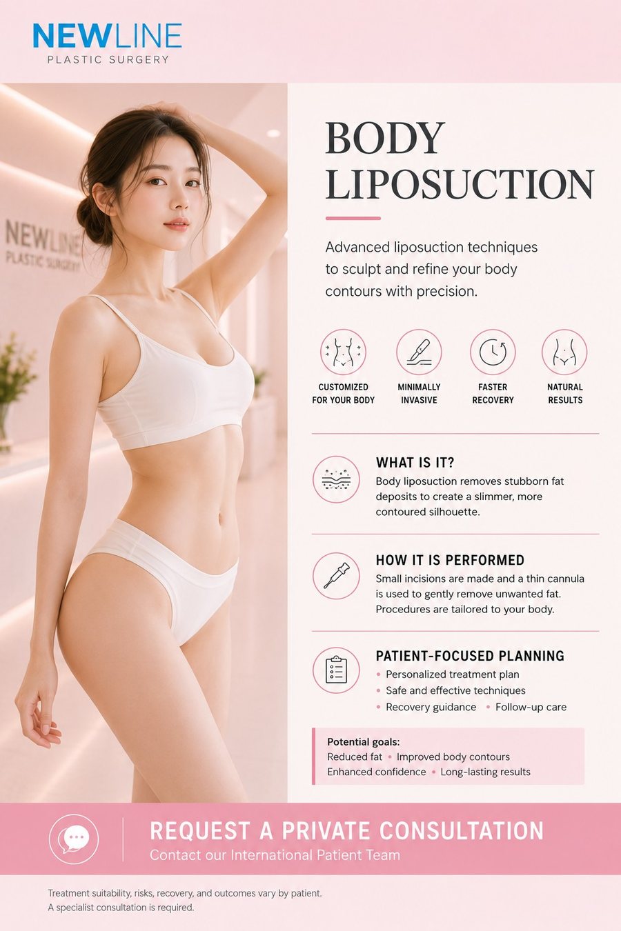 Body contouring surgery at Newline Clinic, Busan