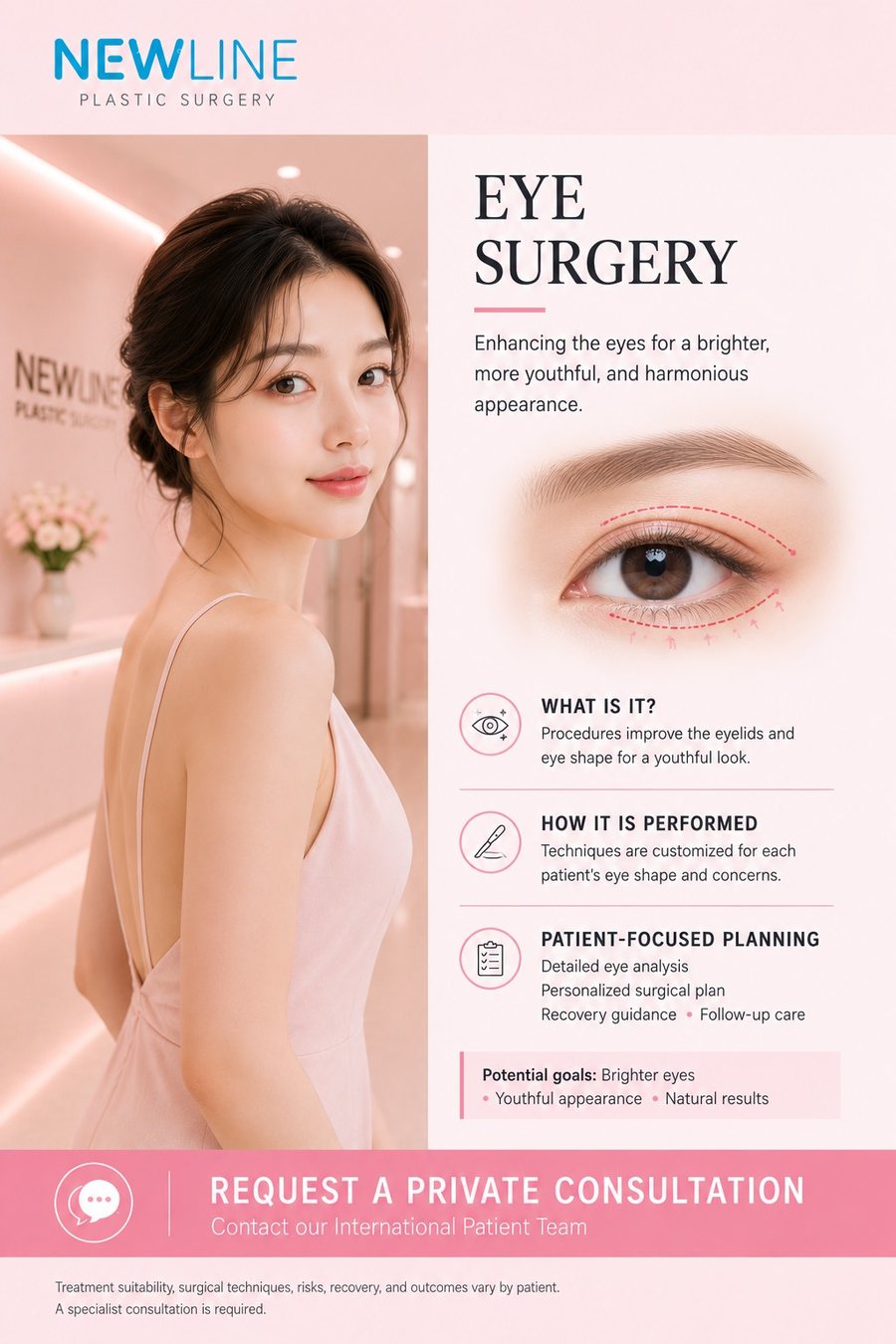 Eye surgery at Newline Clinic, Busan